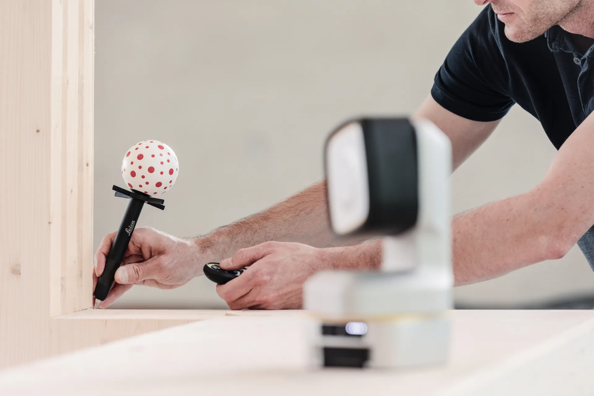 De Leica iCON iCS50 in gebruik met Vpen